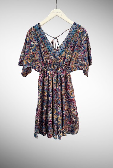 Wholesaler Vintage Dressing - SHORT PRINTED DRESSES