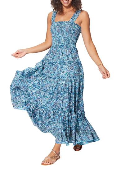 Wholesaler Vintage Dressing - sleeveless printed dresses