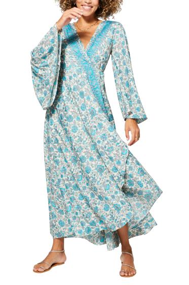 Wholesaler Vintage Dressing - LONG SLEEVE WRAP DRESSES
