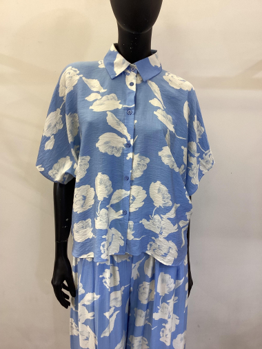 Wholesaler Voyelles - short sleeve printed shirt