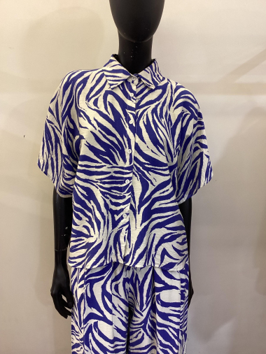 Wholesaler Voyelles - short sleeve printed shirt