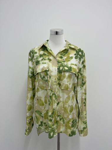 Wholesaler Voyelles - blouse with double pockets