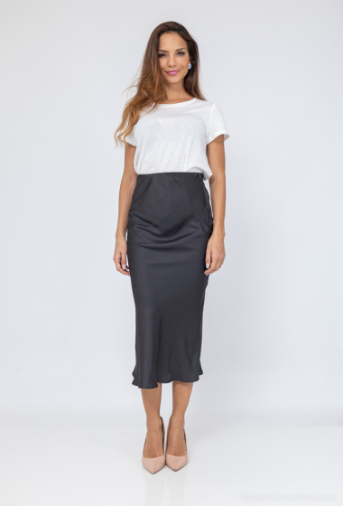 Wholesaler Voyelles - Long elastic waist skirt