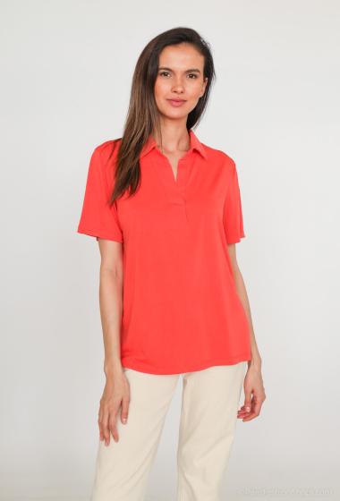 Wholesaler Voyelles - Plain polo shirt