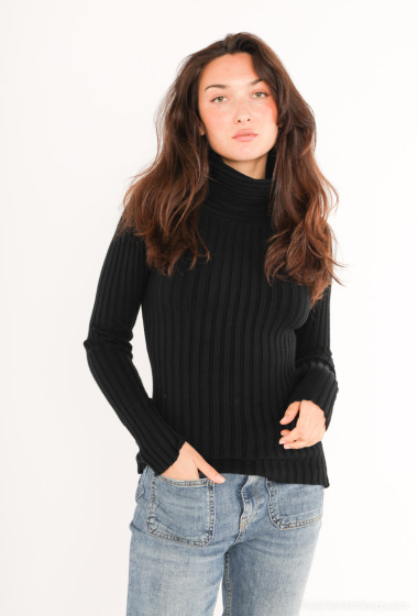 Wholesaler Voyelles - Knit turtleneck sweater