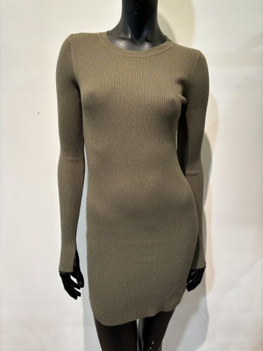 Wholesaler Voyelles - round neck knit dress