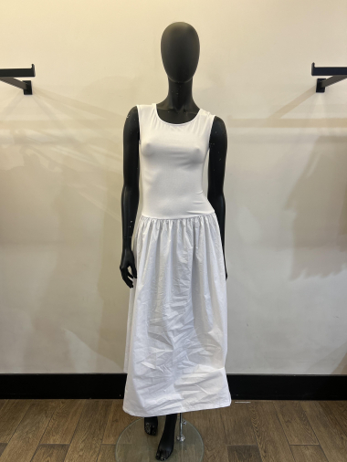 Großhändler Voyelles - Kleid aus zwei Materialien