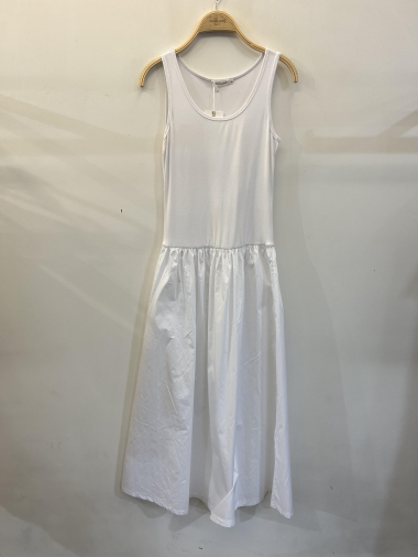 Großhändler Voyelles - Kleid aus zwei Materialien