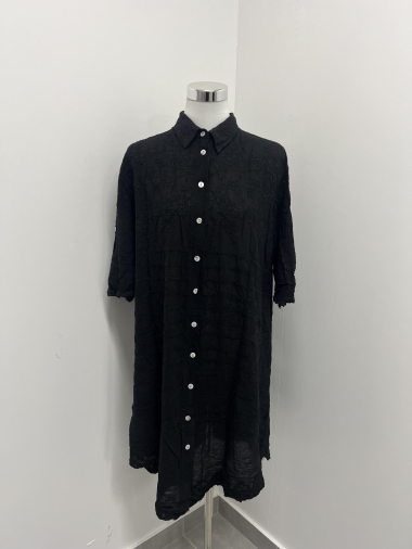 Wholesaler Voyelles - Cotton shirt dress