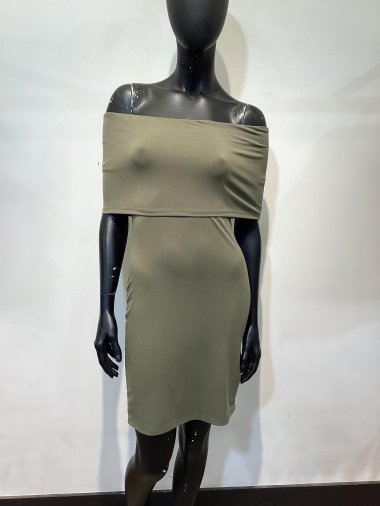 Großhändler Voyelles - Kleid mit U-Boot-Ausschnitt