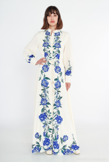 Wholesaler Voyelles - Long floral dress