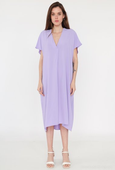 Wholesalers Voyelles - Plain V-neck dress