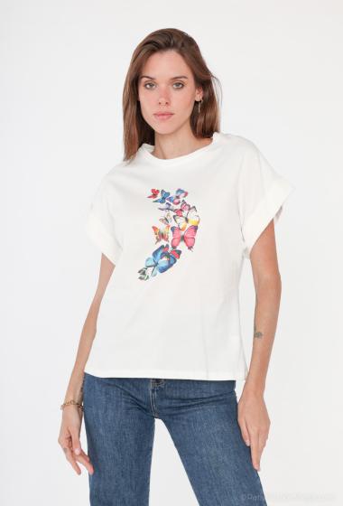 Grossiste Voyelles - T-shirt avec motif