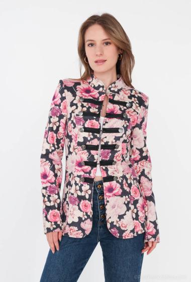 Wholesaler Voyelles - Floral officer jacket