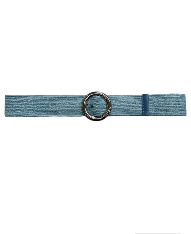 Wholesaler VS PLUS - Straw style elastic belt with round buckle