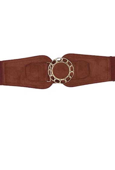 Wholesaler VS PLUS - Large size elastic belt with round buckle