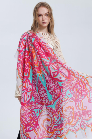 Wholesaler VS PLUS - Colorful patterned scarf