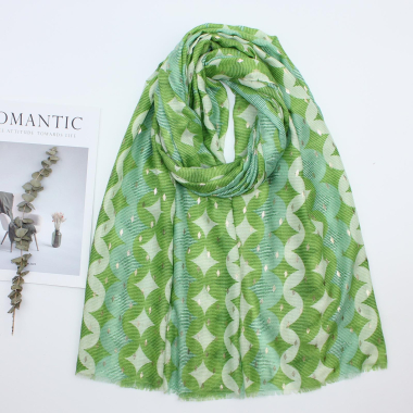 Wholesaler VS PLUS - scarf with check print gilding