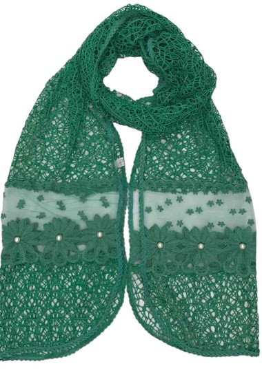 Wholesaler VS PLUS - Lace and pearl scarf