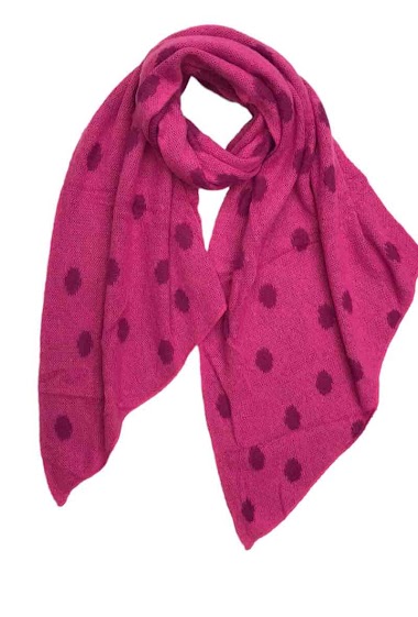 Wholesaler VS PLUS - Thick polka dot print scarf