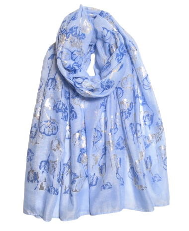 Wholesaler VS PLUS - Floral and sequined scarf