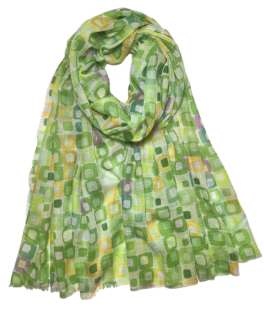 Wholesaler VS PLUS - Colorful geometry print scarf