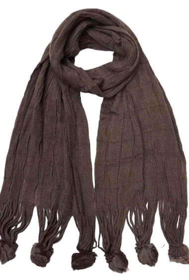 Wholesaler VS PLUS - Knit scarf with pompom