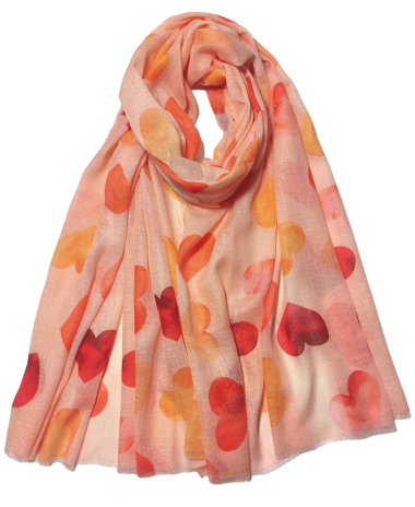 Wholesaler VS PLUS - Heart pattern scarf