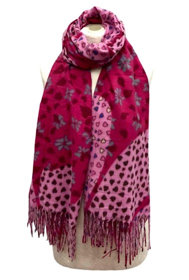 Wholesaler VS PLUS - Scarf with flower and little heart