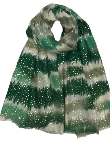 Wholesaler VS PLUS - Gradient color and sequined scarf