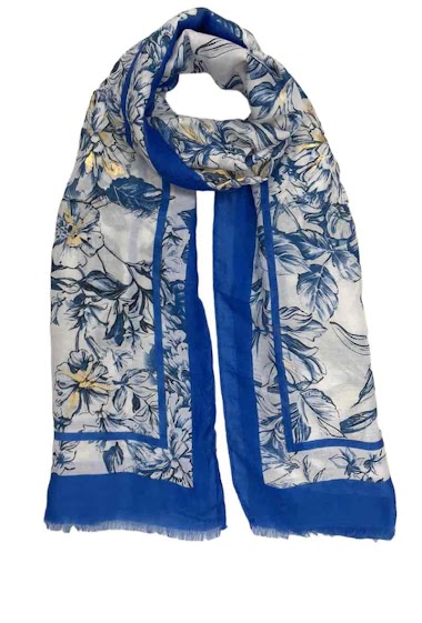Wholesaler VS PLUS - Sequined scarf with flower pattern