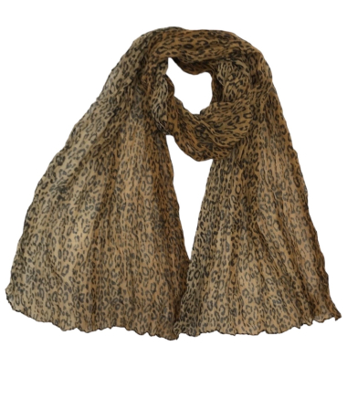 Wholesaler VS PLUS - Animal print twisted scarf