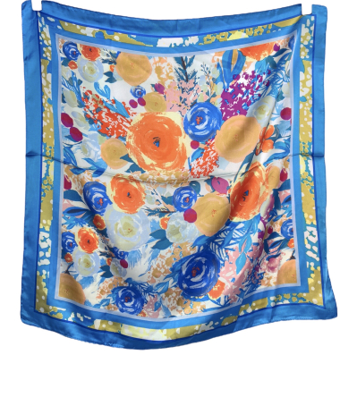 Grossiste VS PLUS - Foulard carré motif floral