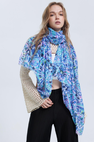 Wholesaler VS PLUS - Rosette pattern scarf