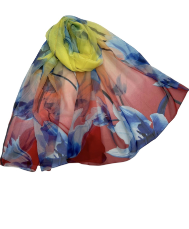 Wholesaler VS PLUS - Lotus flower silk scarf