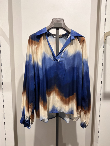 Großhändler W Studio - Bluse aus Viskose mit Farbverlaufseffekt