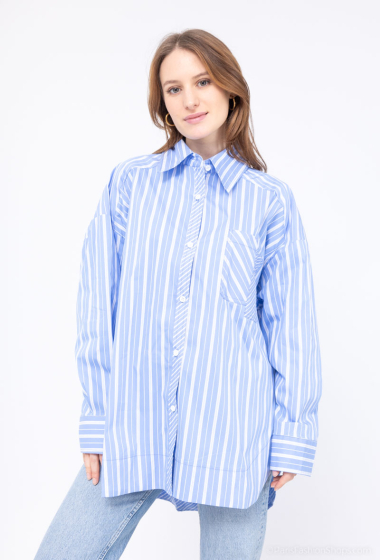 Wholesaler W Studio - Striped shirts with pockets
