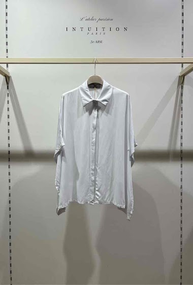 Großhändler W Studio - Schlichtes Hemd mit Poncho-Effekt