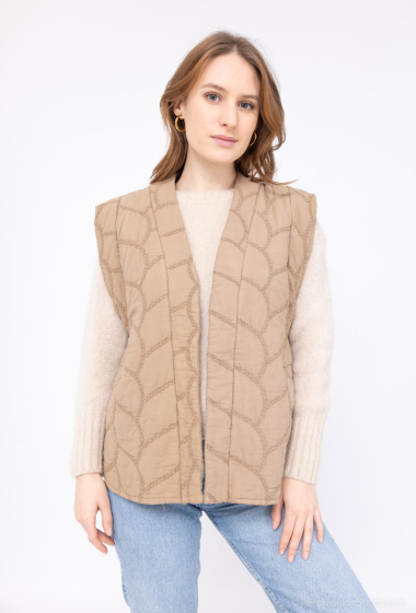 Wholesaler W Studio - Embroidered Cotton Vest