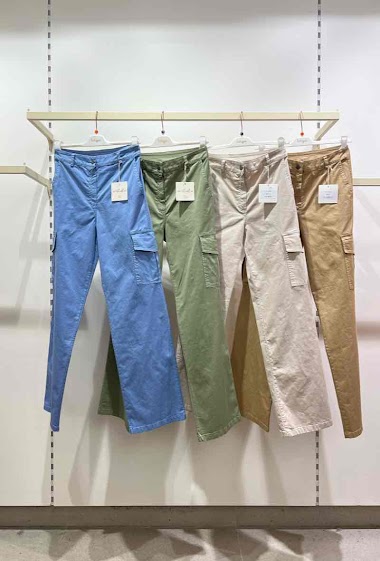 Wholesaler W Studio - Plain Cargo Pants