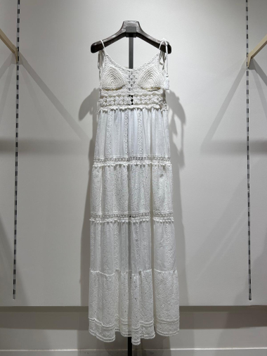 Großhändler W Studio - Kleid mit Netzträgern