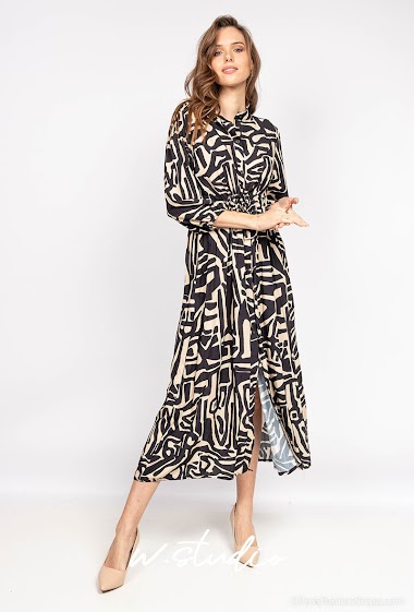 Wholesaler W Studio - Graphic Blouse Dress