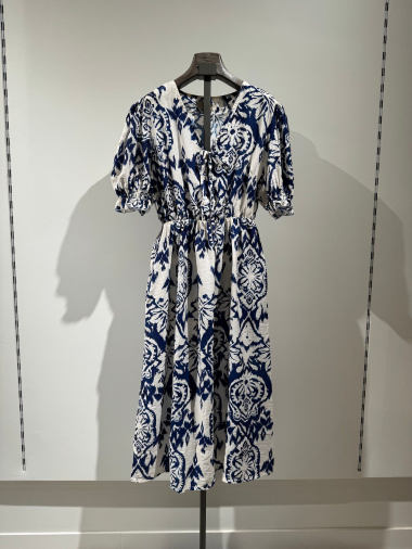 Großhändler W Studio - Kleid aus bedruckter Viskose
