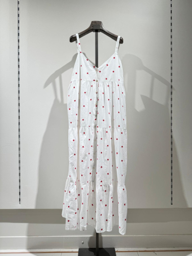 Wholesaler W Studio - All Over Embroidered Cotton Veil Dress