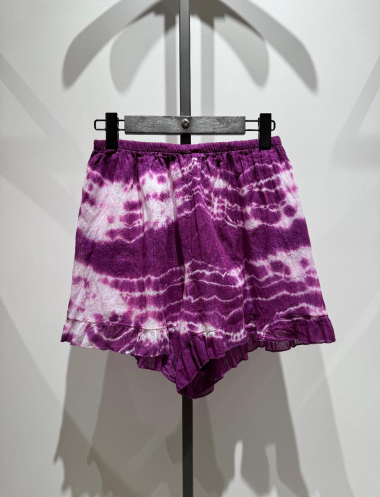 Wholesaler W Studio - Tie and Dye Jacquard Veil Shorts