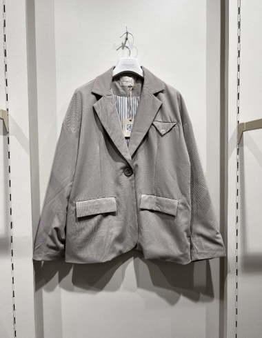 Wholesaler W Studio - Short Plain Suit Jacket