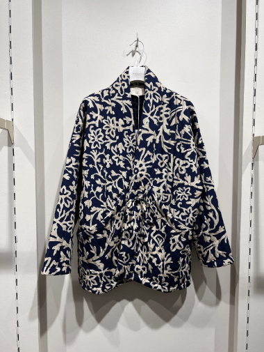 Wholesaler W Studio - Floral Print Quilted Jacket