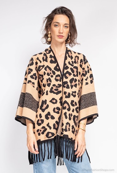 Grossiste Wawa Design - Gilet à motif léopard