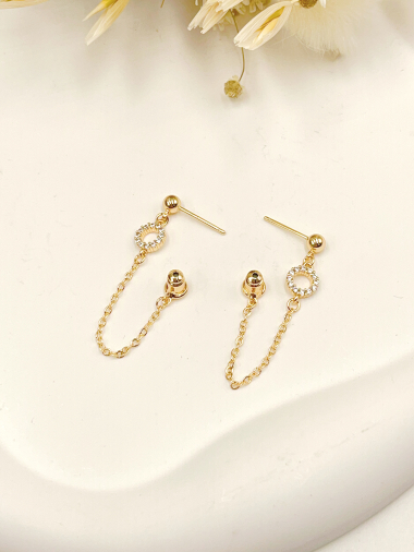 Wholesaler WEC Bijoux - Earring in plating gold