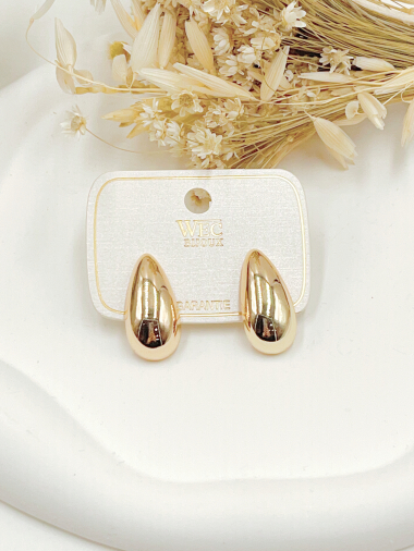 Wholesaler WEC Bijoux - Earring is plating gold